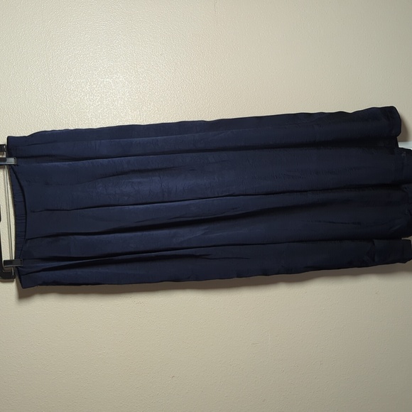 NWT Elegant Navy Wide-Leg Pants Size M - Picture 2 of 13